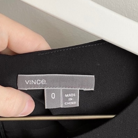 Vince Leather Strapping Long Sleeves Shift Dress - Picture 5 of 7